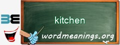 WordMeaning blackboard for kitchen